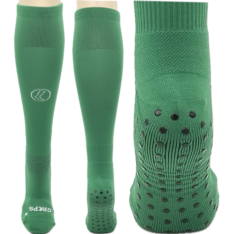 Knee High Green Grips Socks