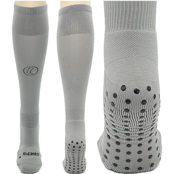 Knee High Grey Grips Socks